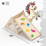 Triangolo con scivolo e arrampicata Montessori